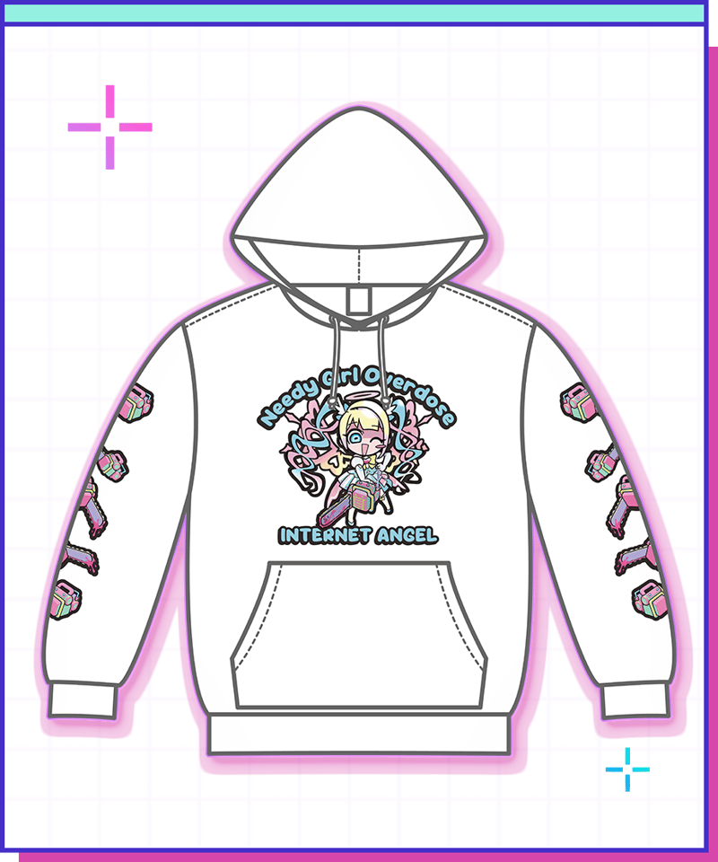 PEDRO 洗心 10万チケ特典 XLパーカー 超てんちゃん生誕祭2026】電脳天使スプラッシュパーカー | NEEDY GIRL