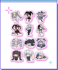 【POP-UP STORE IN 東名阪2026事後通販】ニディガトレーディングステッカー（ぎらっ&もちっ ver.）