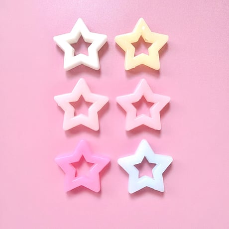 【15個】スターフレームビーズ【164】