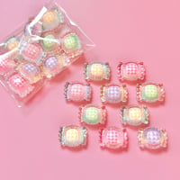 【10個】キラキラチェックキャンディ【482】