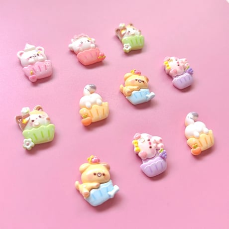 【10個】カップケーキアニマル【199】