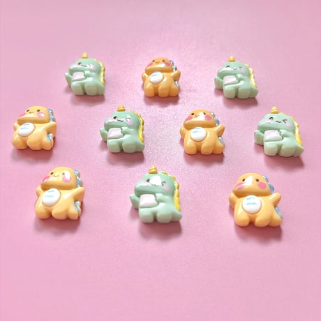 【10個】恐竜デコパーツ 【180】