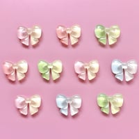 【10個】ちびキラッ！ツートンカラーリボン【185】
