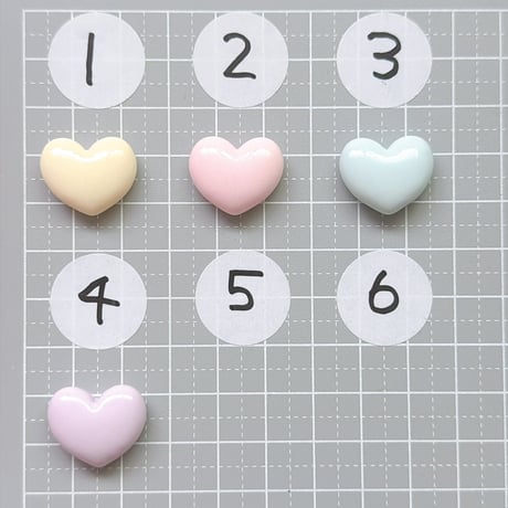 【B品10個】ミクロンラメハート【197】