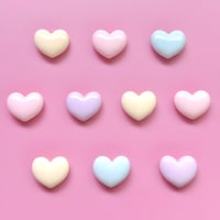 【10個】ミクロンラメハート【197】