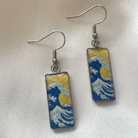 葛飾北斎 《神奈川沖浪裏》 ピアス・イヤリング｜浮世絵アート スクエア 和モダン ユニセックス