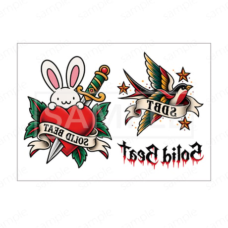 SOLID BEAT TATTOO STICKER 2026
