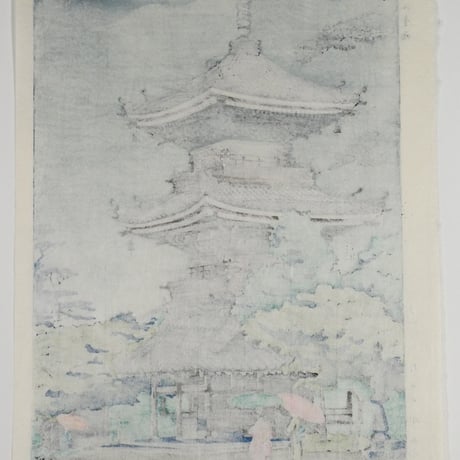 浅野竹二 真如堂雨/ASANO TAKEJI Rain in Shinnyodo