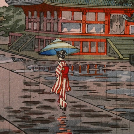 土屋光逸 奈良法隆寺/TSUCHIYA KOITSU Nara Horyuji Temple
