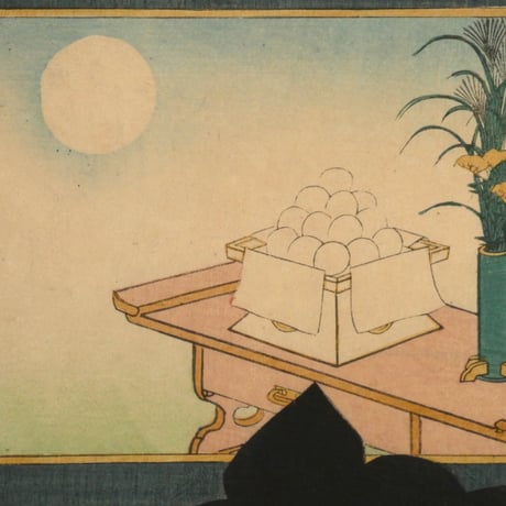 三代歌川豊国 見立十二ヶ月ノ内 七月織女 八月月見/UTAGAWA TOYOKUNIⅢ