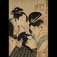 喜多川歌麿 千話鏡月の村雲 尾上 伊太八/KITAGAWA UTAMARO