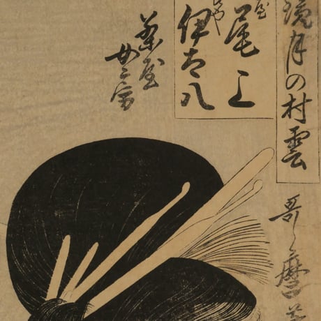 喜多川歌麿 千話鏡月の村雲 尾上 伊太八/KITAGAWA UTAMARO