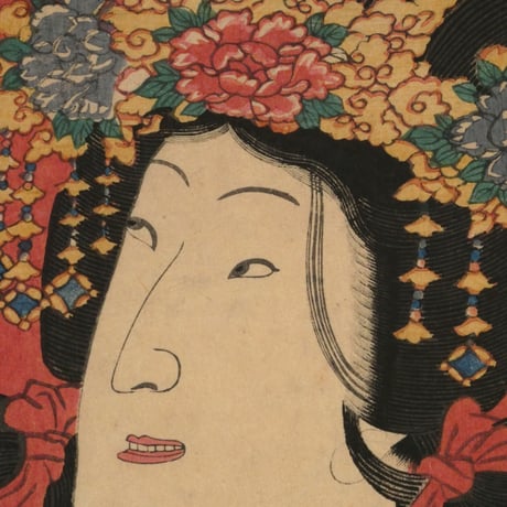 三代歌川豊国 見立十二ヶ月ノ内 七月織女 八月月見/UTAGAWA TOYOKUNIⅢ
