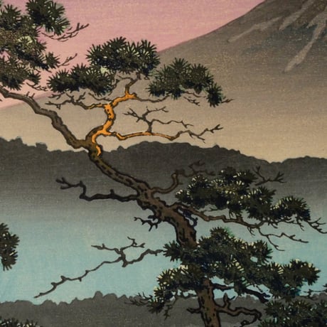 土屋光逸 西湖の夕照/TSUCHIYA KOITSU Lake Sai Sunset