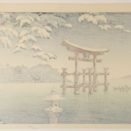 土屋光逸 雪の宮島/TSUCHIYA KOITSU Snowy Miyajima