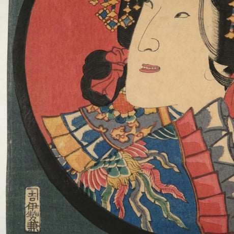 三代歌川豊国 見立十二ヶ月ノ内 七月織女 八月月見/UTAGAWA TOYOKUNIⅢ