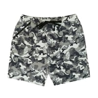 Nylon Short Pants / Black Camouflage