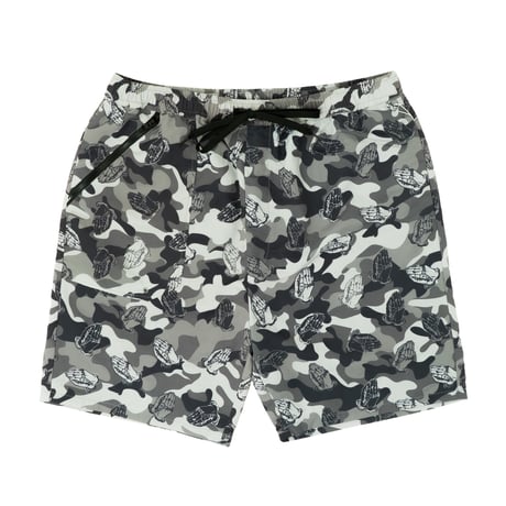 Nylon Short Pants / Black Camouflage