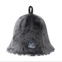 Animal Fur Sauna Hat / Dark Gray
