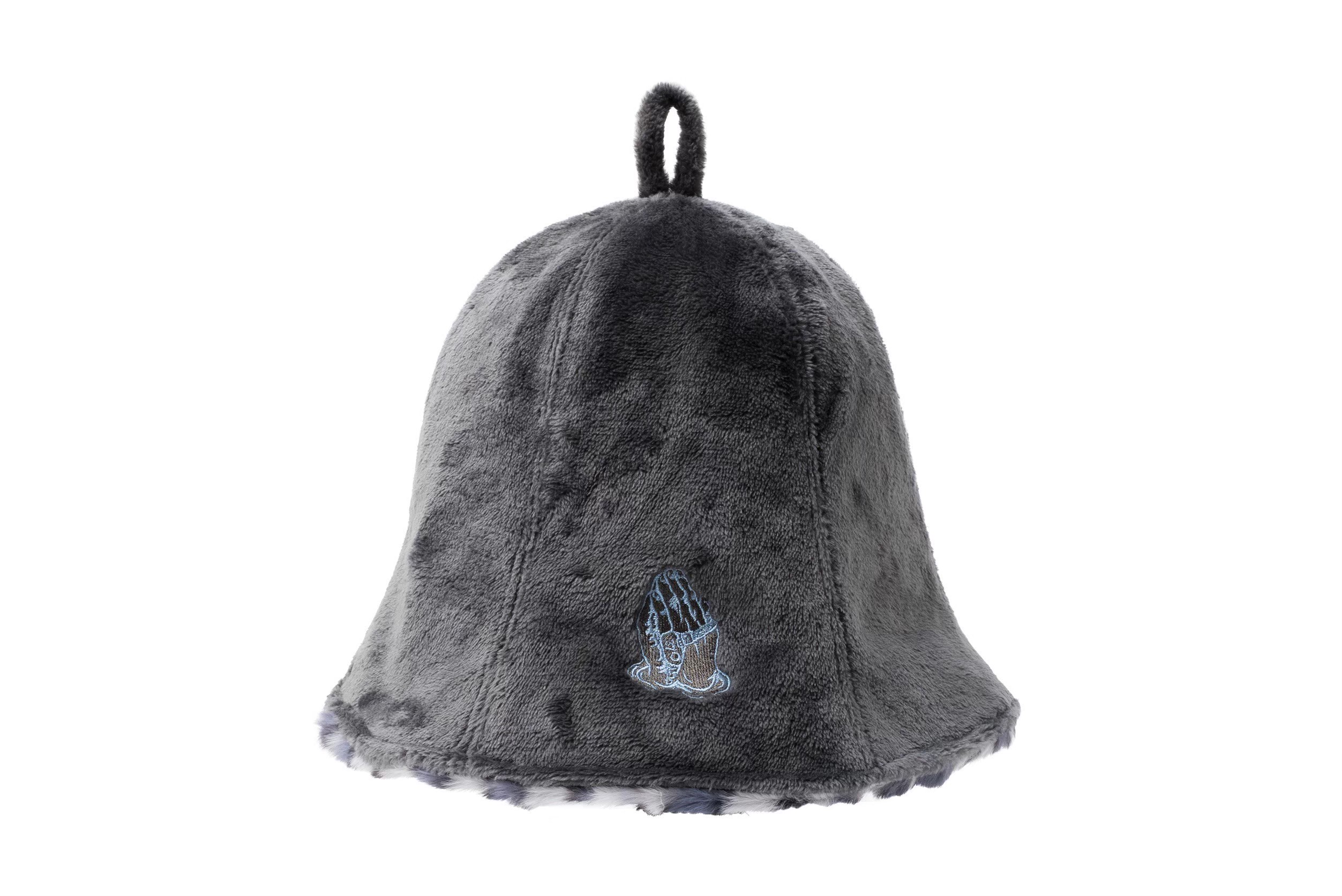 Animal Fur Sauna Hat / Dark Gray | totonow shop