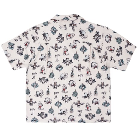 Open Collar Aloha Shirt / Natural