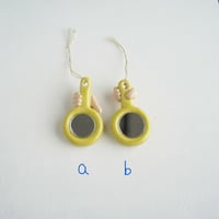 mirror series hand mirror  yellow green (2 types)