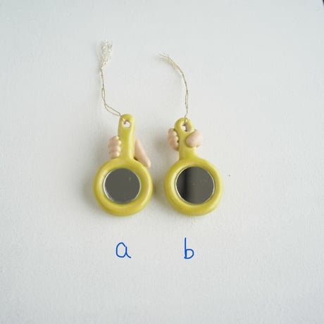 mirror series hand mirror  yellow green (2 types)