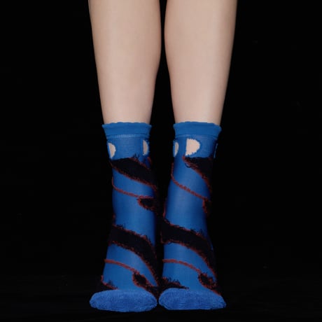 evening moon 3/4 socks (2color)
