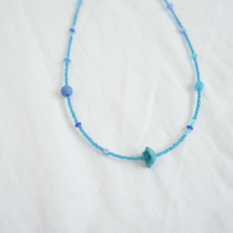 Tsubuネックレス  Blue