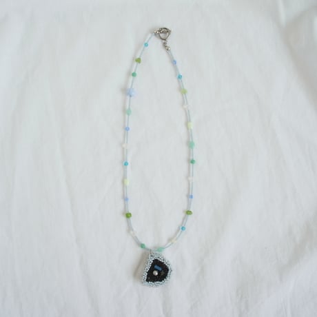 Charmネックレス  Light blue