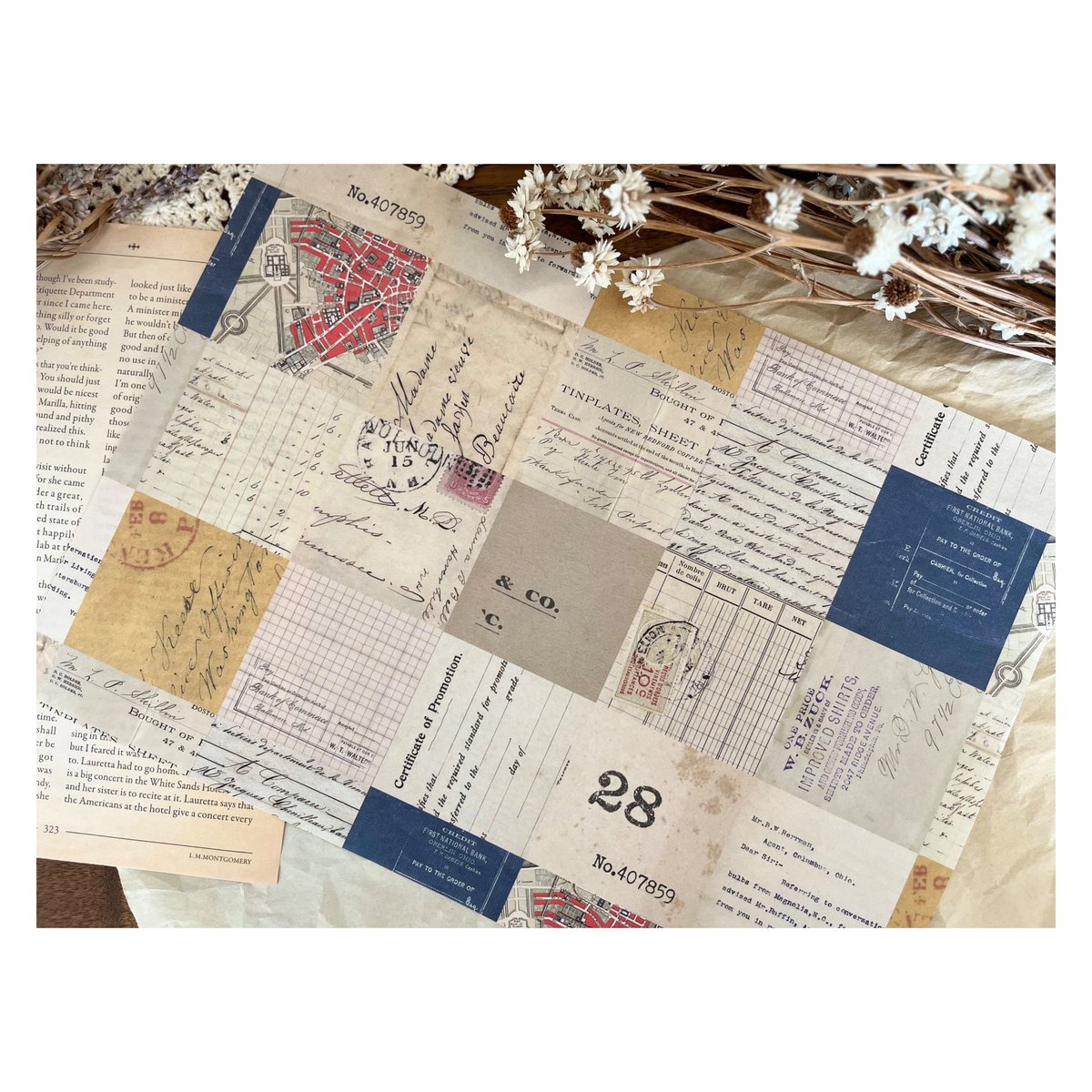 印刷物】collage paper32 コラージュペーパー32 | Sweet Crafting