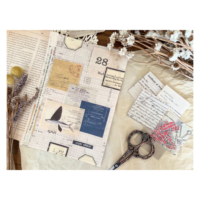 印刷物】collage paper32 コラージュペーパー32 | Sweet Crafting