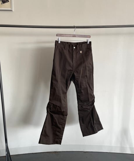 NAM "Bellows Flare Trousers" (Navy,Brown)