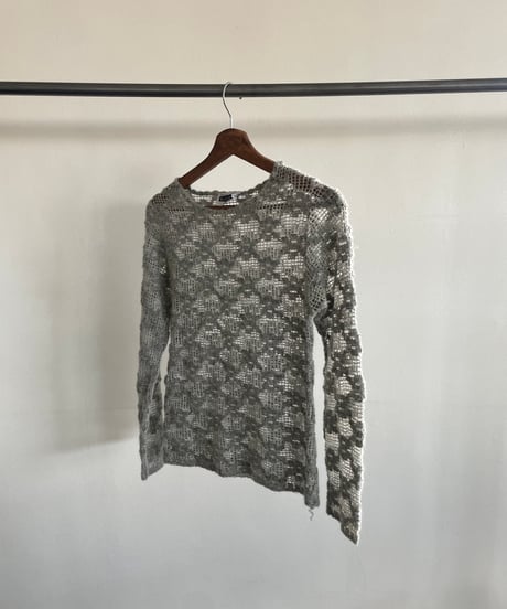 made in ITALY openwork knit