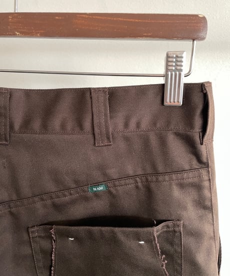 NAM "Bellows Flare Trousers" (Navy,Brown)