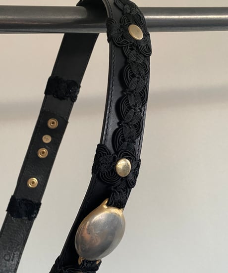 Vintage Embroidery Leather Belt