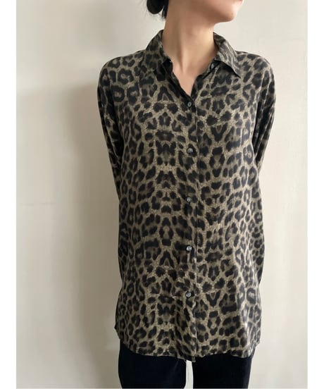 leopard silk shirt