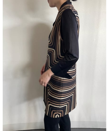 Geometric wave dress