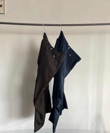 NAM "Bellows Flare Trousers" (Navy,Brown)