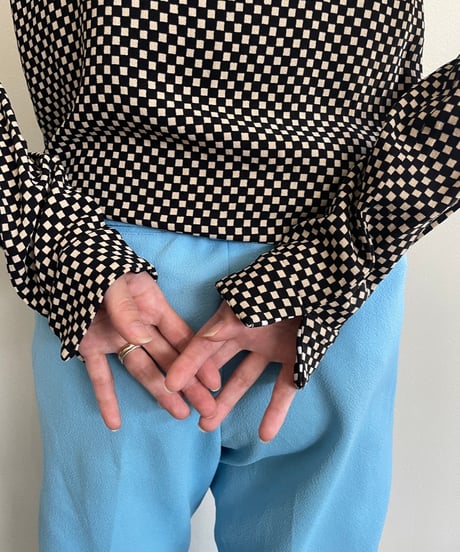 BALENCIAGA checkered flag tops