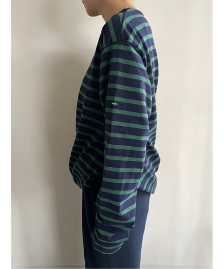 NAM "Banana  Basque Shirt"  (Navy×Green)