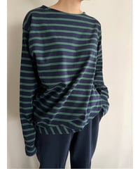 NAM "Banana  Basque Shirt"  (Navy×Green)