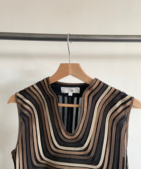 Geometric wave dress