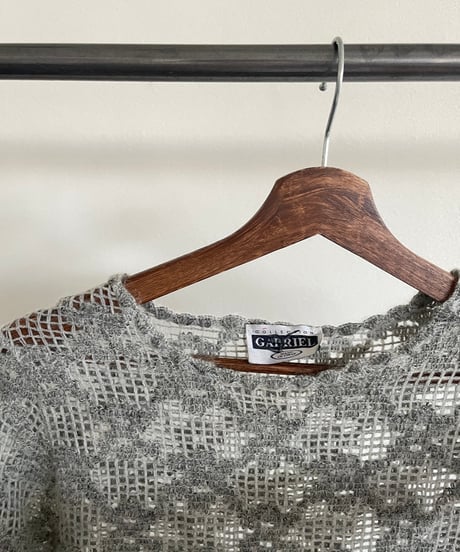 made in ITALY openwork knit