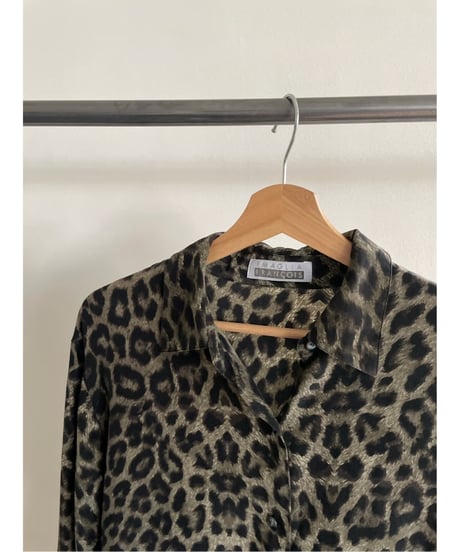 leopard silk shirt