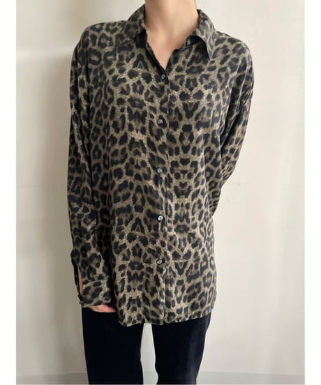 leopard silk shirt