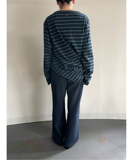 NAM "Banana  Basque Shirt"  (Navy×Green)