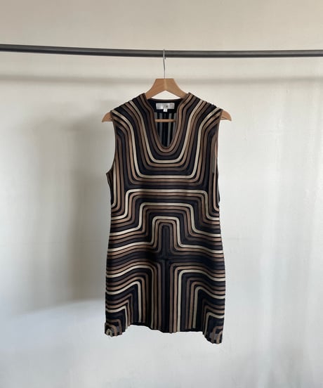 Geometric wave dress