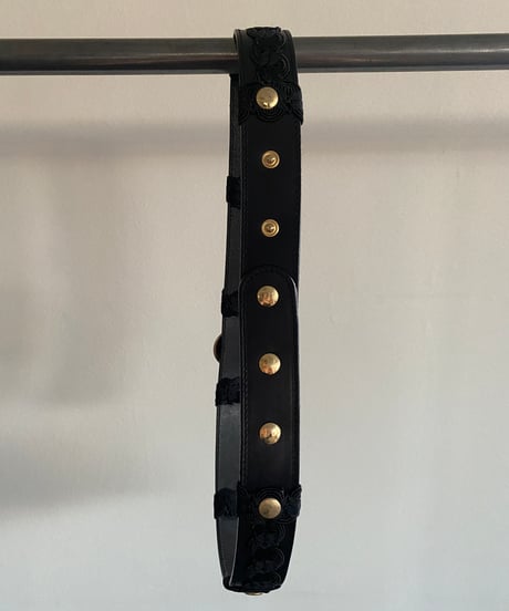 Vintage Embroidery Leather Belt