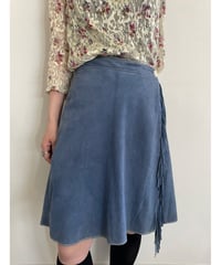 fringe leather skirt